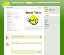 Game Screenshot - Tennis manager